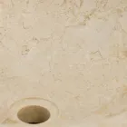 from round washbasin in natural stone Job white Viadurini