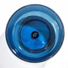 Round Countertop Washbasin in Plissè Venetian Glass Made in Italy - Zircon Viadurini