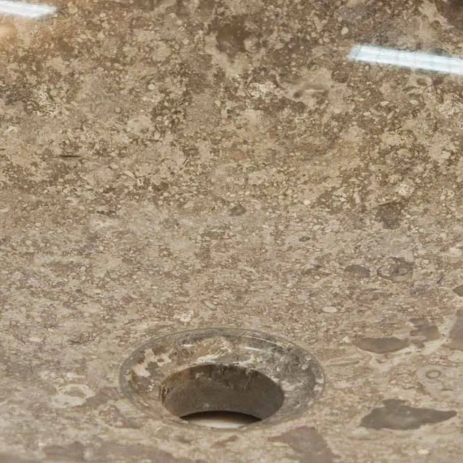 Washbasin round support, unique, natural stone Ziva Viadurini