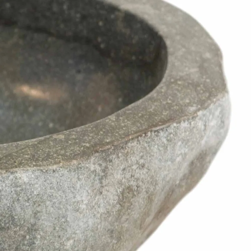 Washbasin appogio natural stone Kai Small, single piece Viadurini