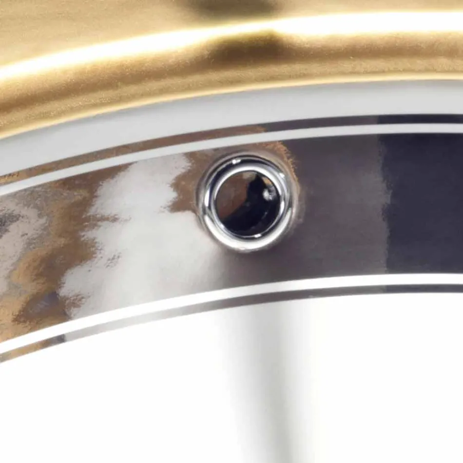 Baroque built-in fire clay washbasin hand made in Italy, Aegean Viadurini