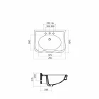 Washbasin Wall or with Ceramic Column L70cm Made in Italy Avise Viadurini