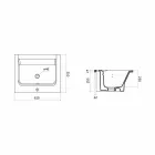 Satri Modern Ceramic Countertop and Recessed Basin Viadurini