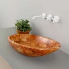 Design ceramic counter top washbasin made in Italy Glossy Viadurini