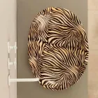 Design ceramic countertop washbasin with orange zebra made in Italy Glossy Viadurini