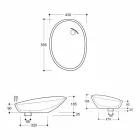 Design ceramic countertop washbasin with orange zebra made in Italy Glossy Viadurini