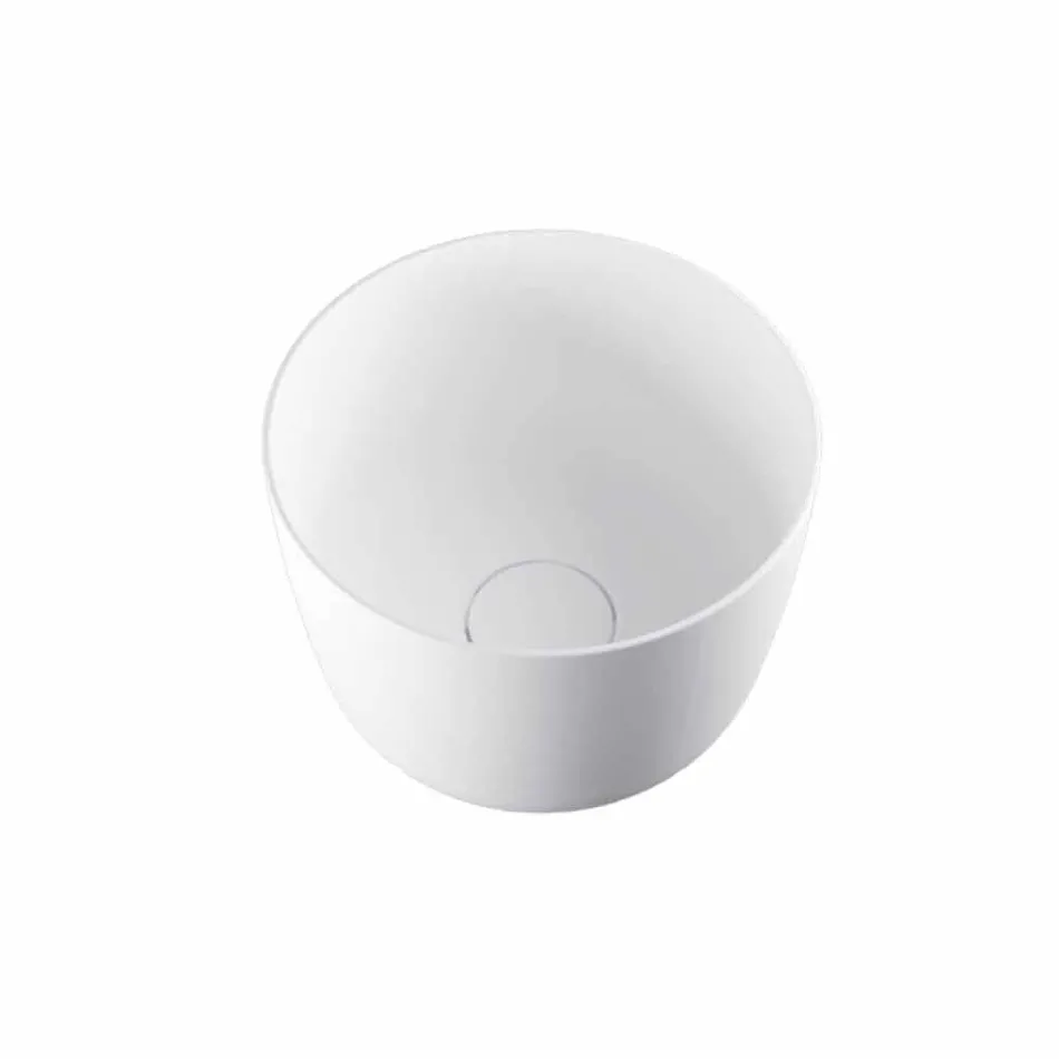 Freestanding circular freestanding washbasin produced in Italy, Lallio Viadurini