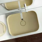 Modern colored freestanding washbasin made in Italy, Formicola Viadurini