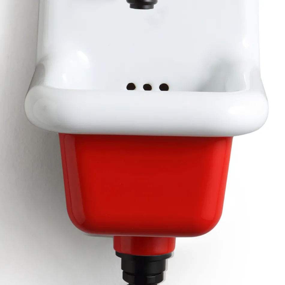 Freestanding Bathroom Washbasin in White and Colored Ceramic 26 cm - Jordan Viadurini