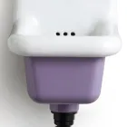 Freestanding Bathroom Washbasin in White and Colored Ceramic 26 cm - Jordan Viadurini