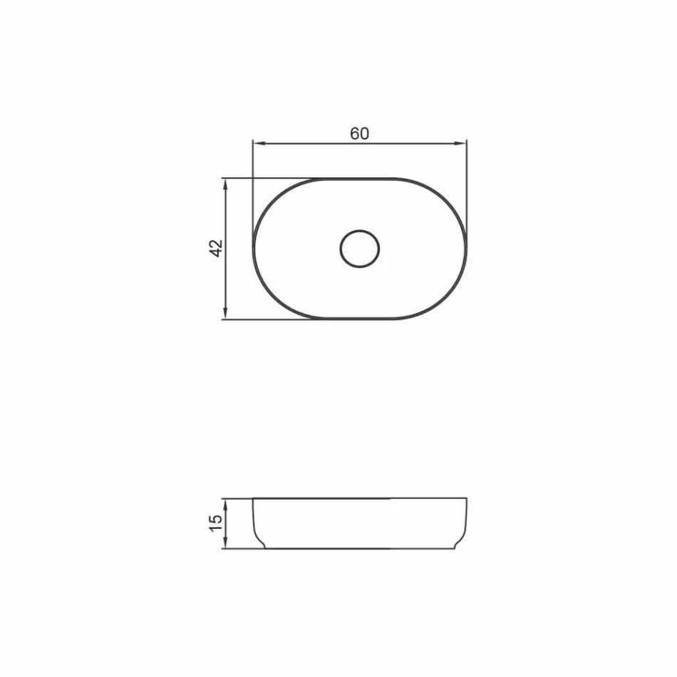 Freestanding bathroom design washbasin made in Italy Dalmine Medium Viadurini