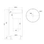 Freestanding Design Washbasin in Stainless Steel in Different Finishes - Jasmine Viadurini