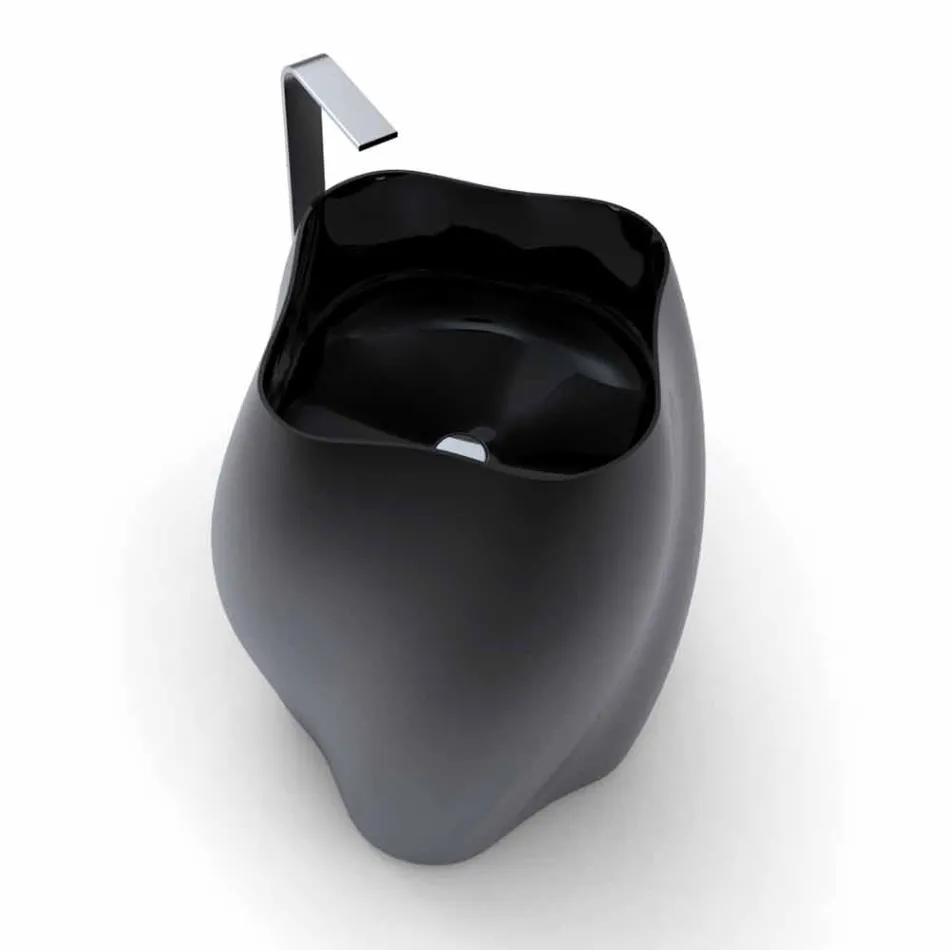 Freestanding washbasin of modern design Flower made in Italy Viadurini