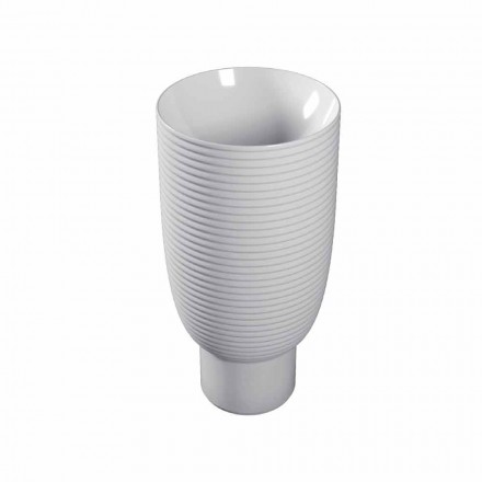 Freestanding washbasin in white ceramic or colored Trabia Viadurini