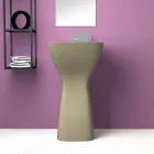 Freestanding modern ceramic washbasin made in Italy, Firmino Viadurini