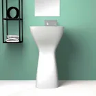 Freestanding modern ceramic washbasin made in Italy, Firmino Viadurini