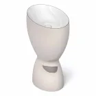 Modern freestanding ceramic washbasin made in Italy, Basile Viadurini