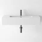 Suspended or Countertop Colored Ceramic Washbasin Made in Italy - Quadro Viadurini