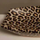 Cheetah ceramic countertop washbasin made in Italy by Laura Viadurini