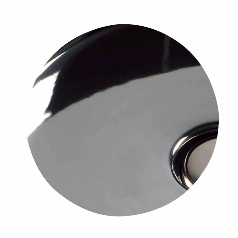 Modern design suspended ceramic washbasin Sun 80x45 cm, made in Italy Viadurini