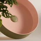 Washbasin in porcelain stoneware of different finishes Made in Italy - Envelope Viadurini