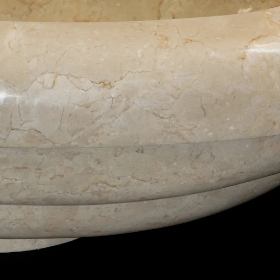 Tito design countertop marble washbasin, unique piece Viadurini