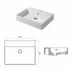 Single Hole Basin for Support or Wall in Coliviata Colivi Ceramic Viadurini