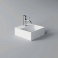 Square or Rectangular Modern Design Ceramic Wash Basin Made in Italy - Act