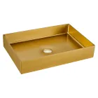 Rectangular Countertop Washbasin in Stainless Steel in Different Finishes - Camellia Viadurini