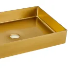 Rectangular Countertop Washbasin in Stainless Steel in Different Finishes - Camellia Viadurini