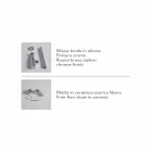 Modern Rectangular Countertop or Suspended Washbasin 60x30 cm in Ceramic - Act Viadurini