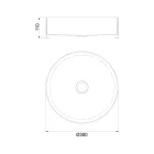 Round countertop washbasin in stainless steel in different finishes - Fiordaliso Viadurini