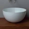 Round countertop ceramic washbasin, modern design Star Round 40 cm