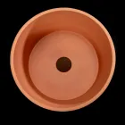 Round Countertop Washbasin Made of Mali Orange Terrazzo - Azalea Viadurini