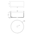 Round Grey Clay Washbasin Made in Italy - Tatiana Viadurini