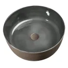 Round Grey Clay Washbasin Made in Italy - Tatiana Viadurini