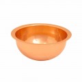 Round countertop wash basin made of copper Ania