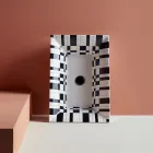 Semi-recessed washbasin in Fire Clay of Different Finishes Made in Italy - Ultima Viadurini