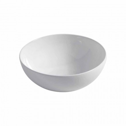 Spherical Ceramic Countertop Washbasin Ø40cm Made in Italy Leivi Viadurini