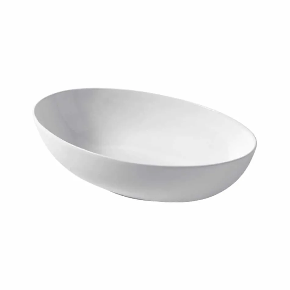 Spherical Ceramic Countertop Washbasin Ø60cm Made in Italy Leivi Viadurini