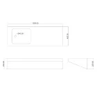 Wall mounted sink Saddled, modern Italian design made in Italy Viadurini