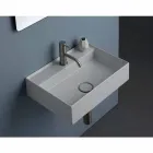 Suspended ceramic washbasin Sun 50x35 cm, different colours available Viadurini