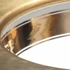 Baroque undermount sink in fire clay and gold made in Italy, Aegean Viadurini