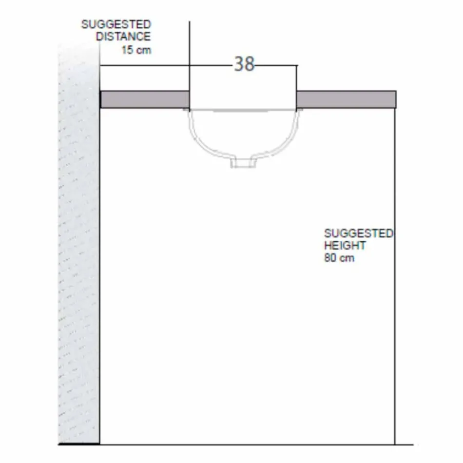 Undermount sink in fire clay and gold handmade in Italy, Aegean Viadurini