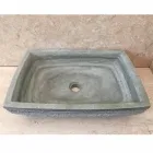Design green countertop washbasin in Hilda stone Viadurini