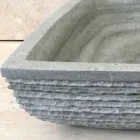 Design green countertop washbasin in Hilda stone Viadurini