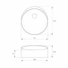 Free standing freestanding circular sink made in Italy, Dubino Viadurini