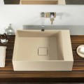 Modern design countertop washbasin produced 100 % in Italy, Lavis