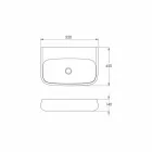 Free-standing or wall-mounted ceramic sink L 55cm made in Italy, Gais Viadurini