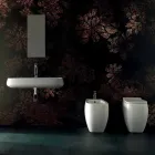 Free-standing or suspended ceramic sink L 90cm made in Italy, Gais Viadurini